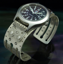 Silver Cuff Watchband